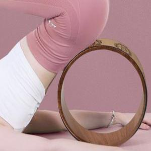 요가 필라테스 스트레칭 휠 요가힐 써클 후굴연습 소도구 우드 코르크소재