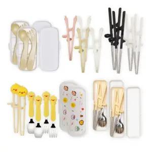 [2세트구성] 에디슨 성장 단계별 젓가락 스푼 포크 수저세트 모음전