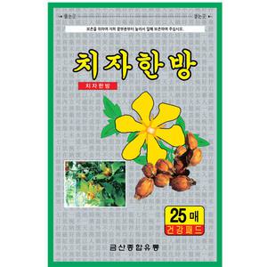 한눈알  치자 한방 패드 1개(25매) 건강 패치 찜질 국산 파스 형식