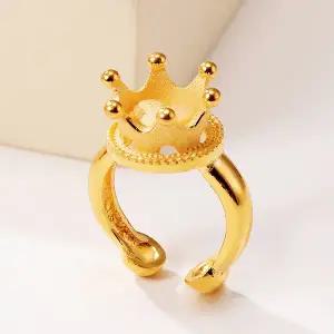 [한국표준금거래소] 99.9 하트왕관 돌반지 3.75g