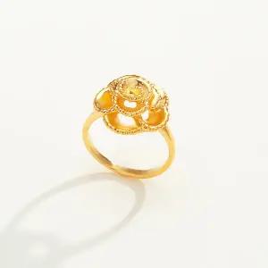 [한국표준금거래소] 24K 99.9 순금 탄생화 장미 로지나 반지 엄마 생일 꽃반지