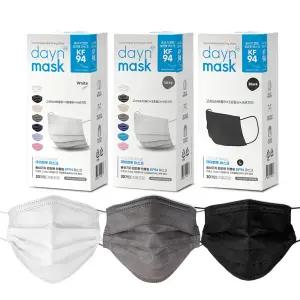 KF94 데일리 컬리핏 덴탈 마스크 30매  화이트 / 블랙 / 그레이