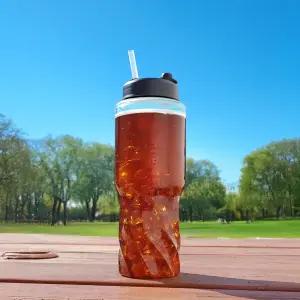 1리터 보틀 PET 투명 / 버블티형 휴대용 차량용 대용량 물병 1박스 36개