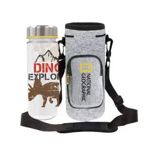 [내셔널지오그래픽] 키즈 에센 물병크로스 보온가방세트 500ml(다이노) / NGK7951