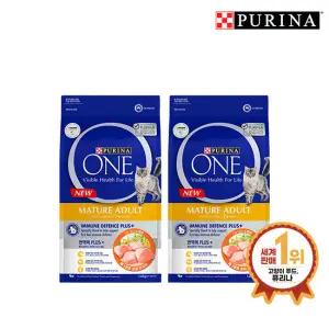 아트박스/퓨리나 원캣 7세이상 노령묘 1.4kg 2팩+쁘띠습식 50g 1봉