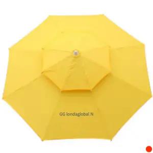 조아캠프 파라솔 2층 고정식 특대형 옐로우 피크닉