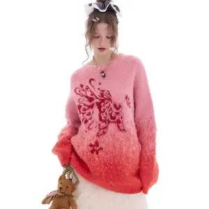 엘프색 금붕어 자카드 그라데이션 스웨터 2012