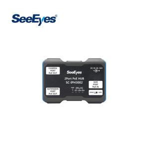 씨아이즈 CCTV 부자재 2채널 2IN1OUT POE 익스텐더 SC-IPH3002
