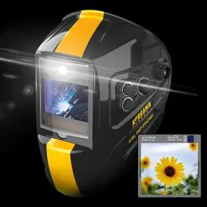 코리아나 LED 자동 용접면 K15L 패스파인더 트루컬러 자동차광 용접 마스크 라이트 조명 헬멧 1/25000 고급