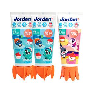 조르단 어린이 치약 뉴스텝1 열대과일향, 90g, 3개