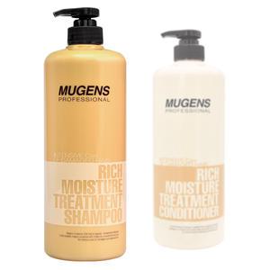 뮤겐스 리치 모이스쳐 트리트먼트 산성 샴푸 1000ml