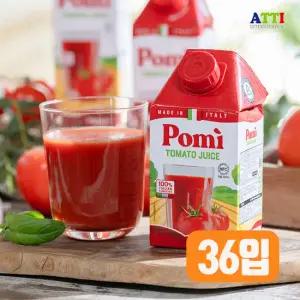 착즙 100% 첨가물없는 이탈리아산 포미 토마토주스 500ml x 36개