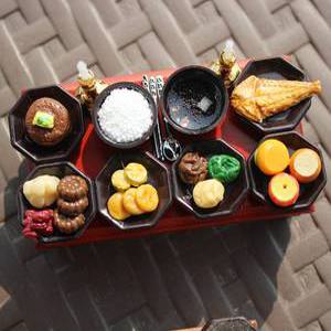 납골당꾸미기 1인 제사상 (소) 미니어처 장식 추모관 봉안함 소품