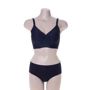 [갤러리아] [비비안]말랑말랑 밑단와이어 심리스브라 팬티세트(BR1943A/BP1943A/NAVY)