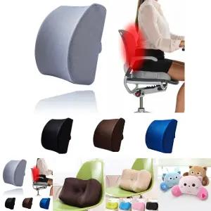 메모리폼 허리쿠션 의자등받이 지지대 차량용 받침대/등받이/쿠션/등/허리/의자/자동차/쇼파/베개/받침