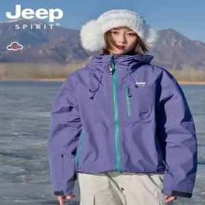 JEEP SPIRIT 여성 방수 바람막이 후드 오버핏 야상 재킷