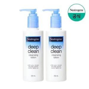 [뉴트로지나] 딥클린 클렌징 로션 200ml x2