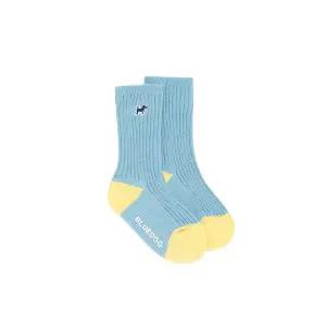 갤러리아 BL)컬러 골지 하프 양말(45A14-810-04)