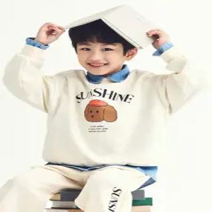 남아) 버비 더블니트 그래픽 스웨스셔츠 MKF1TR1101