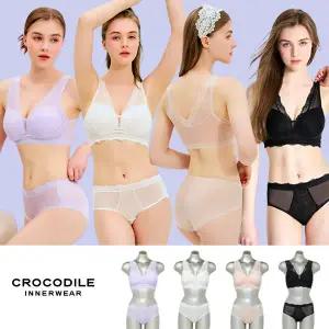[런칭가89900] 크로커다일 라이크라 인견 브라팬티 4세트 (8종)