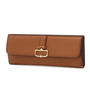 닥스 액세서리 25FW [BIRKBECK CHARLOTTE] 버크백 샬롯 브라운 D장식 소가죽 장지갑 DCWA5F550W2