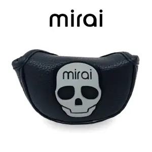 미라이 말렛 블랙 반달 퍼터커버 헤드커버