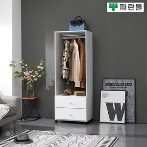 [파란들가구] 600 서랍 고정/이동식행거 이동옷장 드레스룸 행거