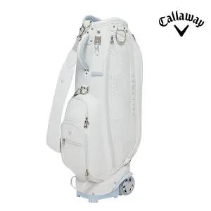 [캘러웨이] 로즈빌 여성용 골프 바퀴형 캐디백 화이트