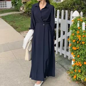 블러썸 랩셔츠 원피스 봄 여성 긴팔 데일리룩 데이트룩