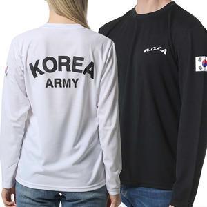 2장세트 제이케이sp 로카티 ROKA 쿨 드라이 긴팔 군인 군대 PX 티셔츠