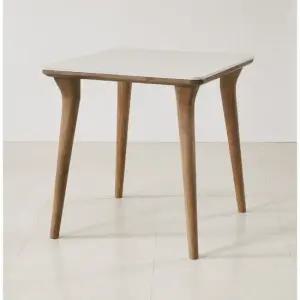 데코라인 워라벨 2인용 고무나무 원목 세라믹 식탁 테이블 방문설치 원룸 1인가구