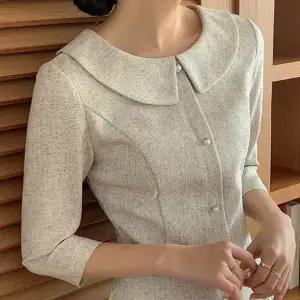 로젤라 트위드 원피스 봄 가을 하객룩  데이트룩