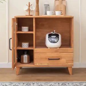 파로마 네오 쥴리 참죽원목 틈새수납 주방렌지대 900 NES695