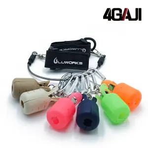 싸가지피싱 와이어 더블밴드 에기훅캡 세트 6색 루웍스 삼봉 쭈꾸미 갑오징어