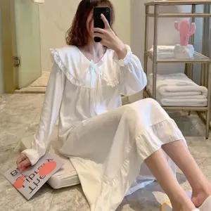 여성 카라 레이스 원피스 잠옷 홈웨어 파자마 파티