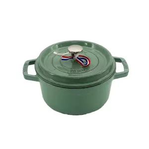 스타우브 B품 원형 꼬꼬떼 세이지그린 20cm 인덕션 무쇠 주물냄비