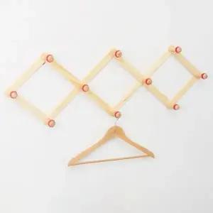 자바라 옷걸이 원목 벽걸이 행거 옷 모자 소품 거치대