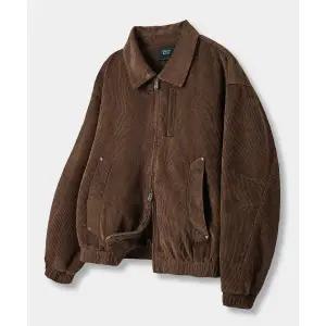 DIMITRI BLACK 2WAY 크롭 코듀로이 드리즐러 자켓브라운