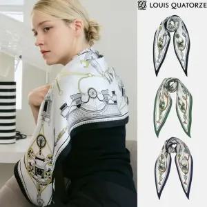 [갤러리아] [루이까또즈] 퐁텐블로 실크 마름모 스카프 2ESD953