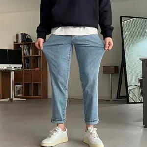 [빠른출고] [기모가능] 6컬러 인밴딩 워싱 데님