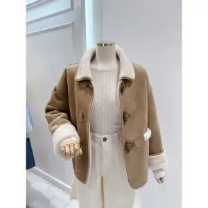 갤러리아 [ab.f.z]가죽 버튼 퍼 카라 무스탕(ATA1HM01A)