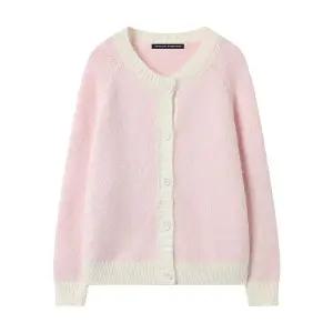 [미니멈][미니멈 에브리데이]배색 라운드 버튼업 파스텔 니트 가디건 (EB4CK053D)