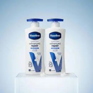 바세린 인텐시브케어 어드밴스드 리페어 바디로션 극건성용 400ml 2개