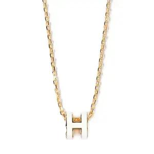 에르메스 화이트 골드 팝아슈 미니 팬던트 목걸이 POP H H147992F 49