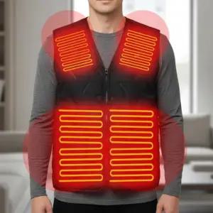 발열조끼 열선 앞뒤 보온 방한 USB 핫팩 스마트 난방 골프 낚시 여성 남성
