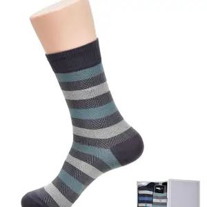 미치코런던 스트라이프 배색 장목 신사 양말/양복/디자인/데일리/회사/오피스/깔끔/남자/목양말/남성/선물