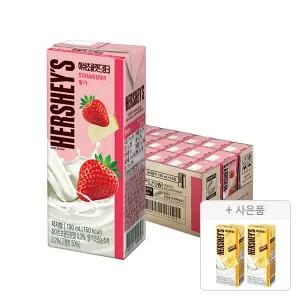 매일유업 허쉬 드링크 딸기 190ml, 24개 + 증정(바나나 190ml, 2개)