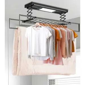 베란다 빨래 건조대 전동 테라스 이불 옷 천정 걸이