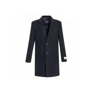 [하프클럽/BY파크랜드]네이비 모혼방 글렌 체크 패턴 코트-AA2OH413S