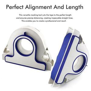 25mm 폭의 빨간색 스티커 페인트 테이프 디스펜서 마스킹 어플리케이터 (트림 창틀용 커터 포함)